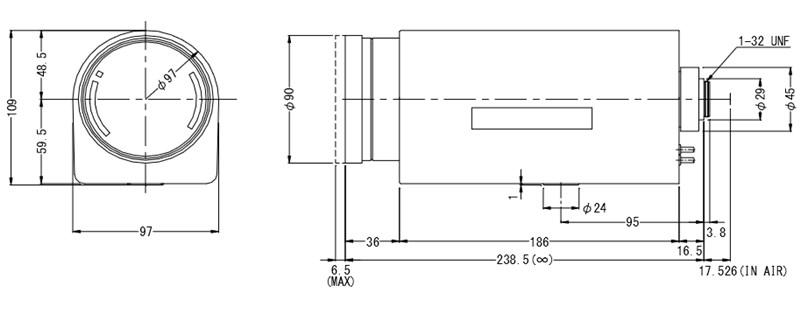 computar10-350mm長焦鏡頭尺寸 computar10-350mm長焦鏡頭尺寸